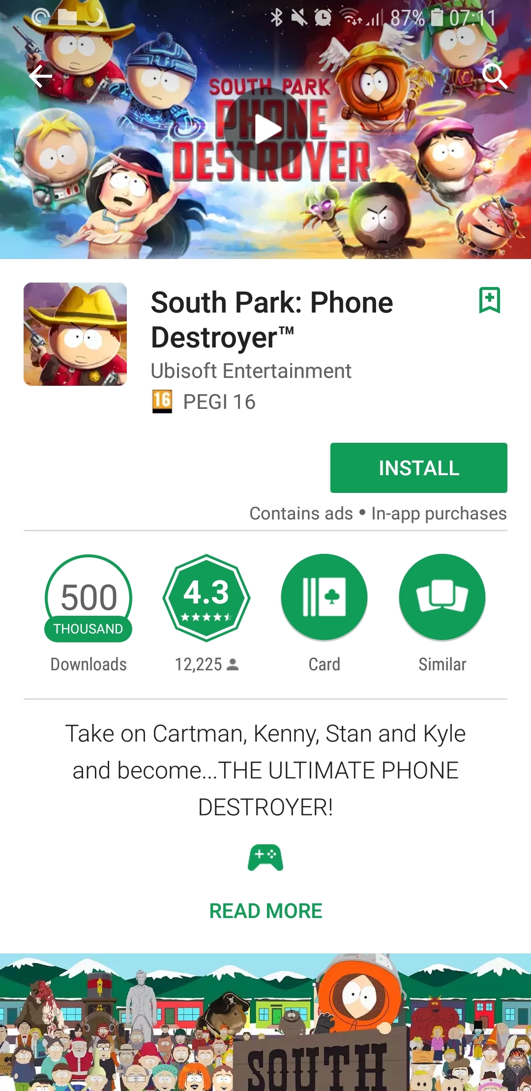 South Park phone destroyer Android download 