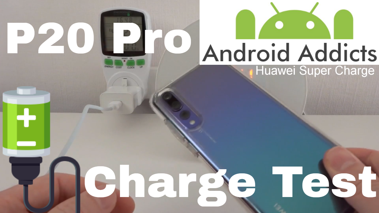 Huawei P20 Pro SuperCharge Battery Charge Test 0-100%