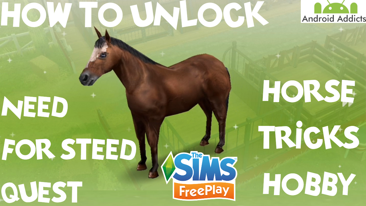 the sims freeplay need for steed horse tricks