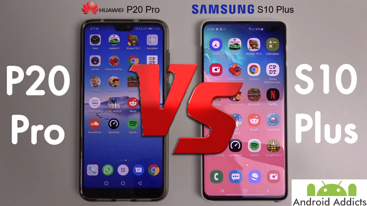 Samsung Galaxy S10 Plus VS Huawei P20 Pro Speed Test Comparison