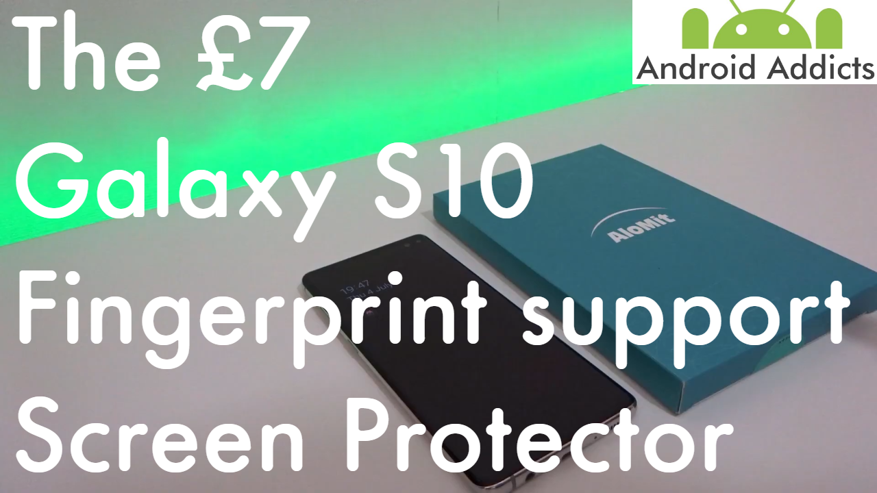 Samsung Galaxy S10 Plus AloMit Fingerprint Sensor Support Screen Protector