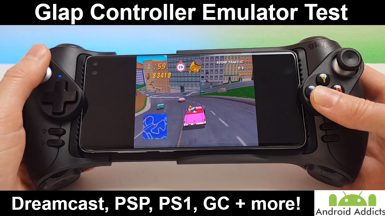 Glap Android Controller Emulator Test - Dreamcast, PSP, N64, GC +more!