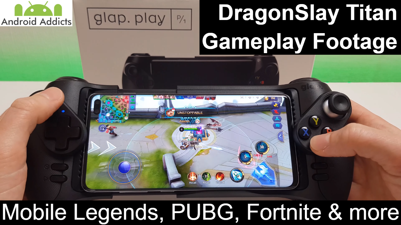 The Samsung PlayGalaxy/Steam Link Glap Android Controller (DragonSlay Titan) - Gameplay Footage