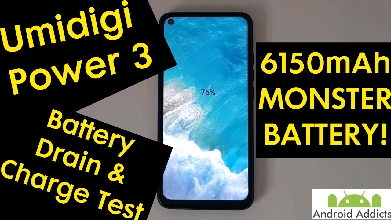 Umidigi Power 3 - 6150mAh Monster Battery Drain & Charge Test