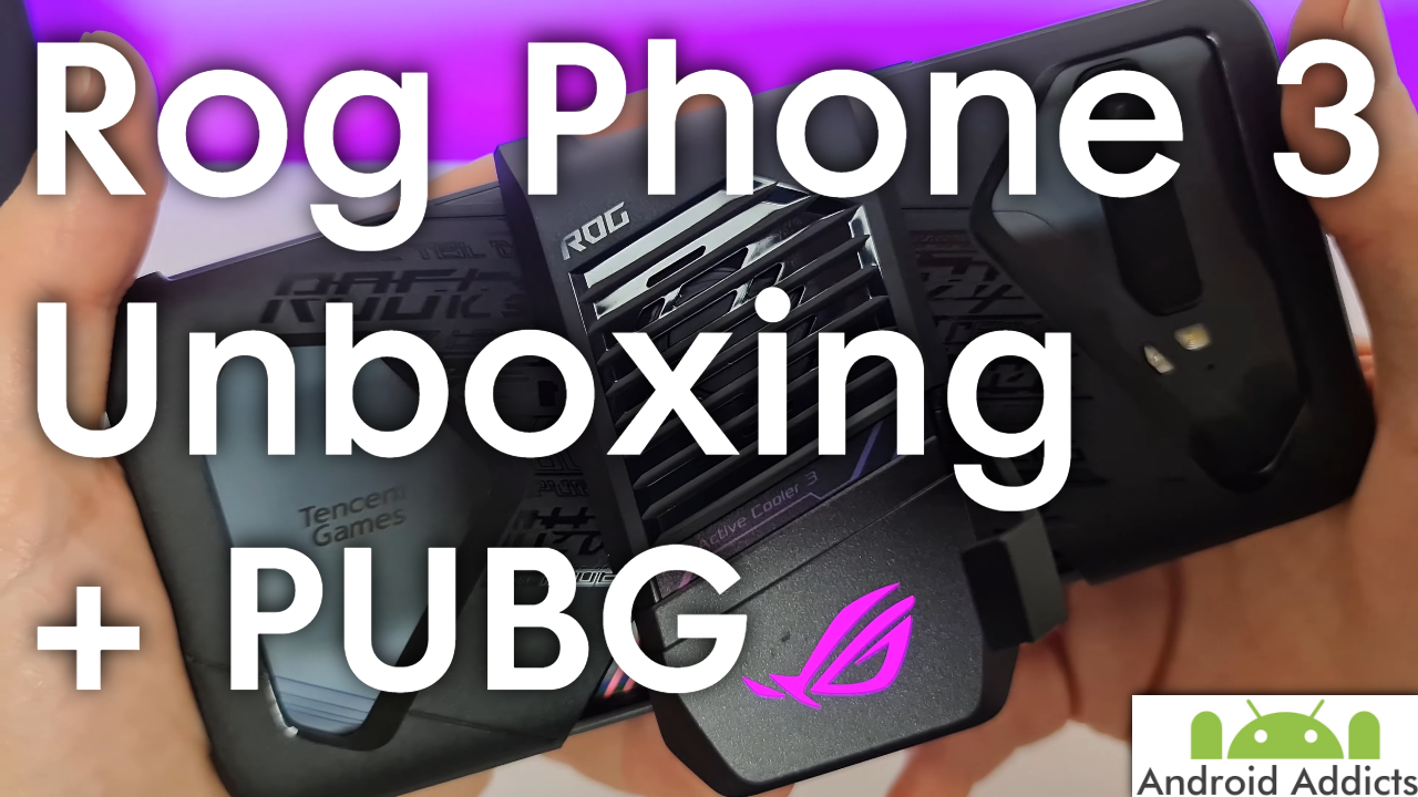 Asus Rog Phone 3 Unboxing, Setup and PUBG Aeroactive cooler 3 Gameplay