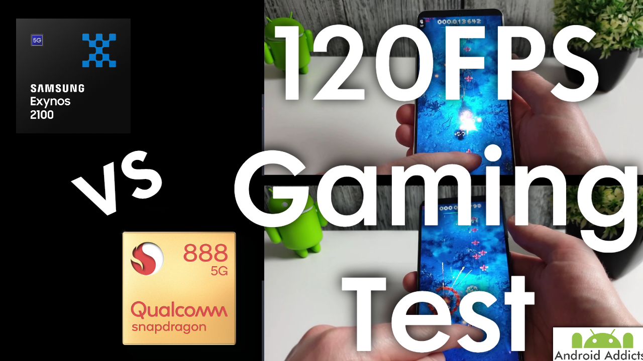 Exynos 2100 vs Snapdragon 888 120FPS/120Hz Gaming Test (Galaxy S21)