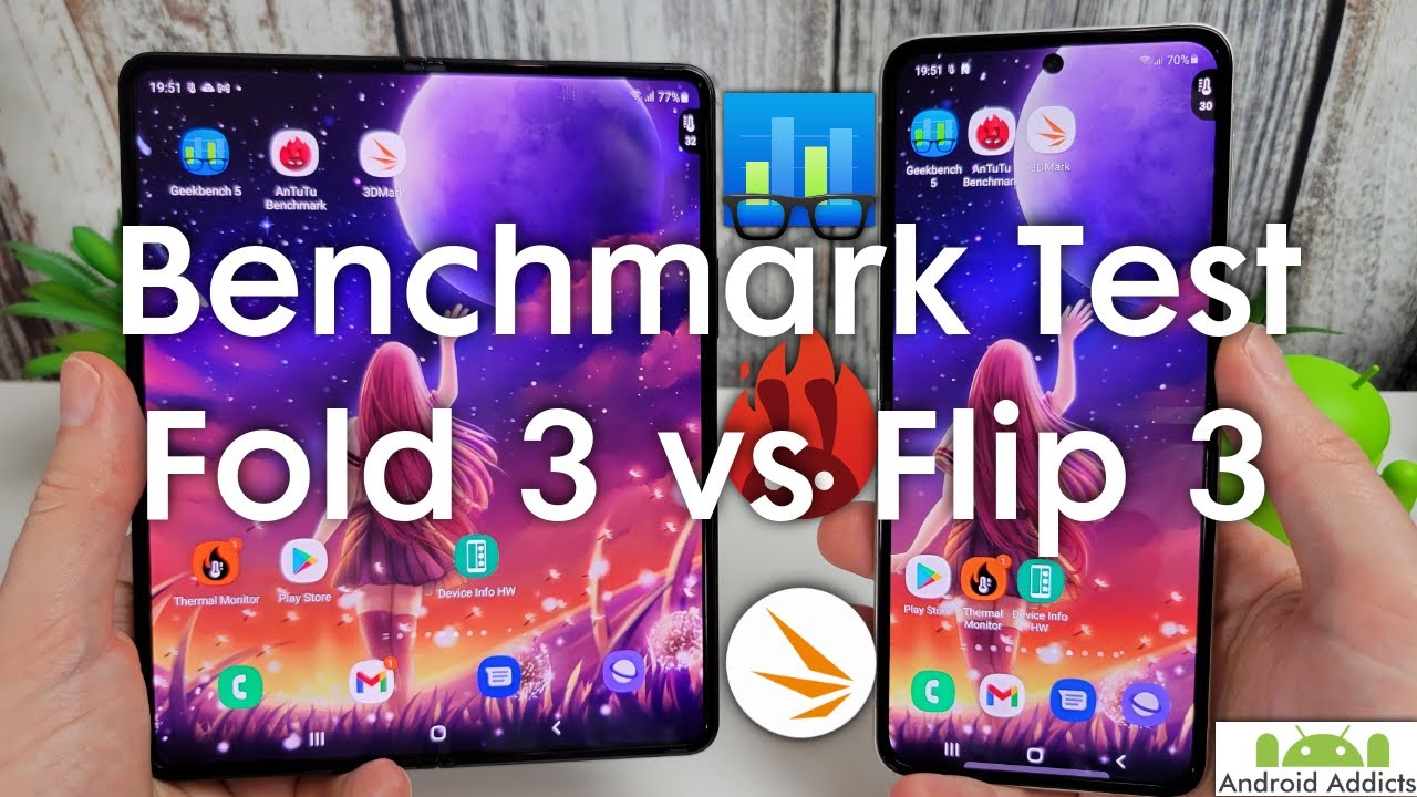 Samsung Galaxy Z Fold 3 vs Z Flip 3 Benchmark Test