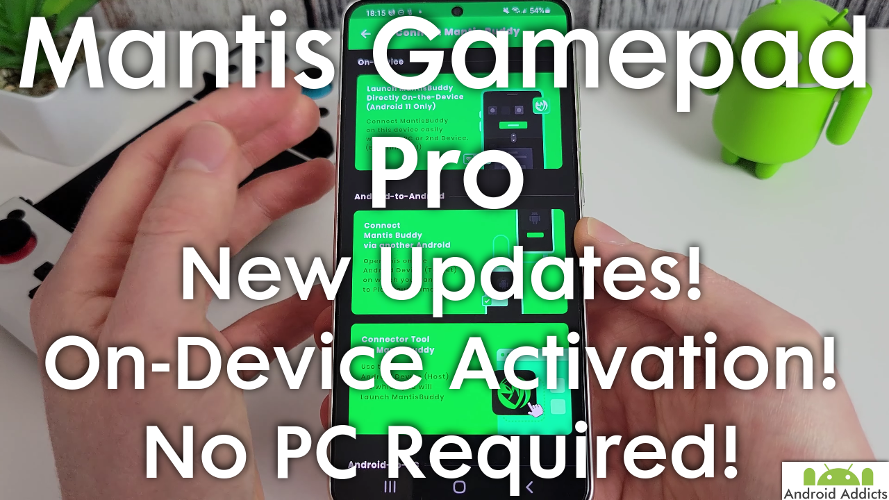 Mantis Gamepad Pro New Update - Easy on-phone activation!