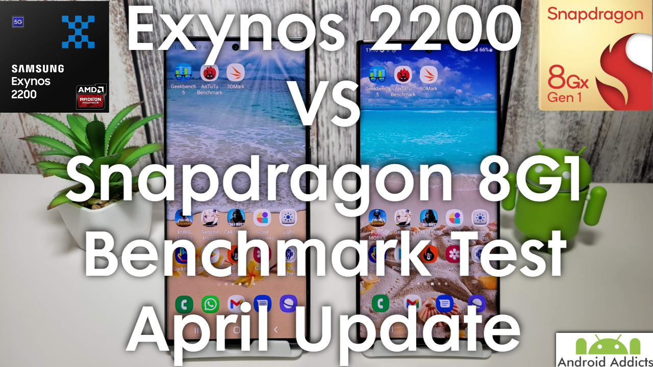 Galaxy S22 Ultra April Benchmark - Exynos 2200 vs Snapdragon 8G1