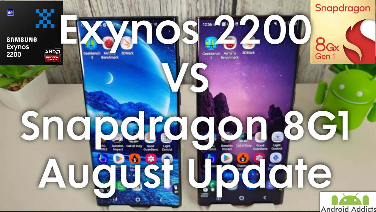 Galaxy S22 Ultra August Benchmark - Exynos 2200 vs Snapdragon 8G1