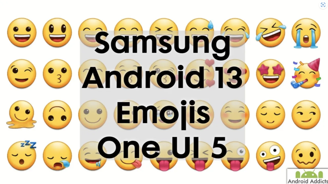 Samsung Galaxy Android 13 One UI 5.0 Emojis (2023)