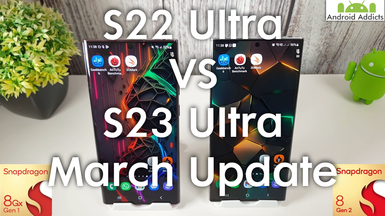 Galaxy S23 Ultra vs S22 Ultra Benchmark Test March 2023 (8G1 vs 8G2)