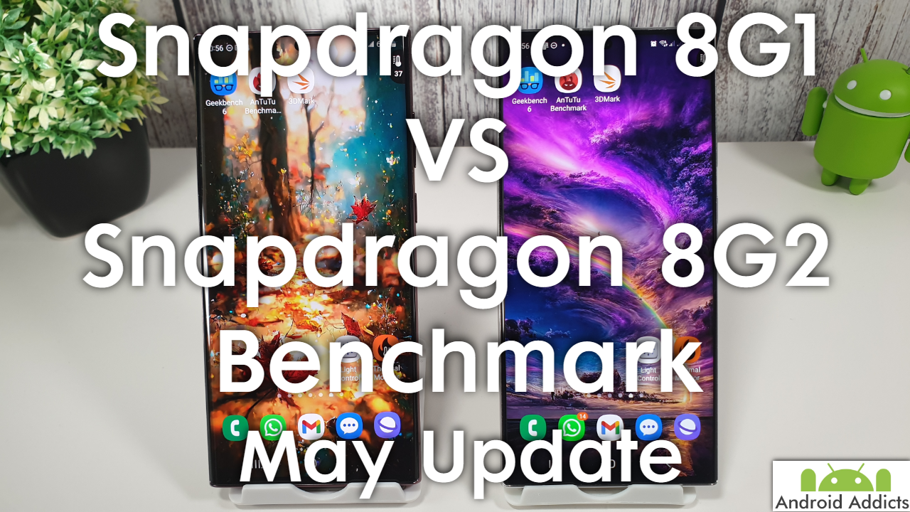 Galaxy S23 Ultra vs S22 Ultra Benchmark Test May 2023 8G1 vs 8G2