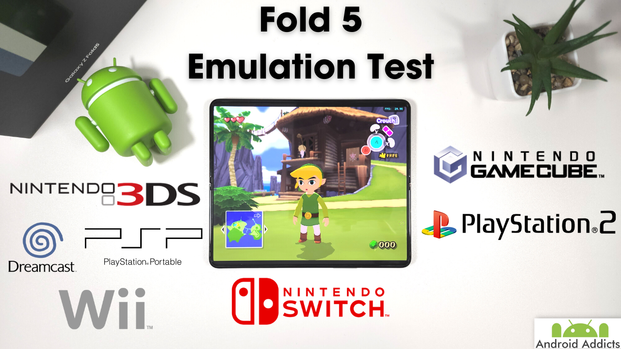 Galaxy Z Fold 5 Emulation Test - Switch, PS2, GameCube, Wii, Dreamcast