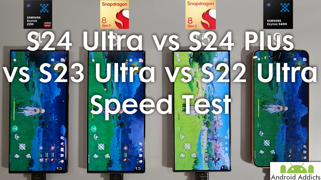 S24 Ultra vs S24 Plus vs S23 Ultra vs S22 Ultra Speed Test