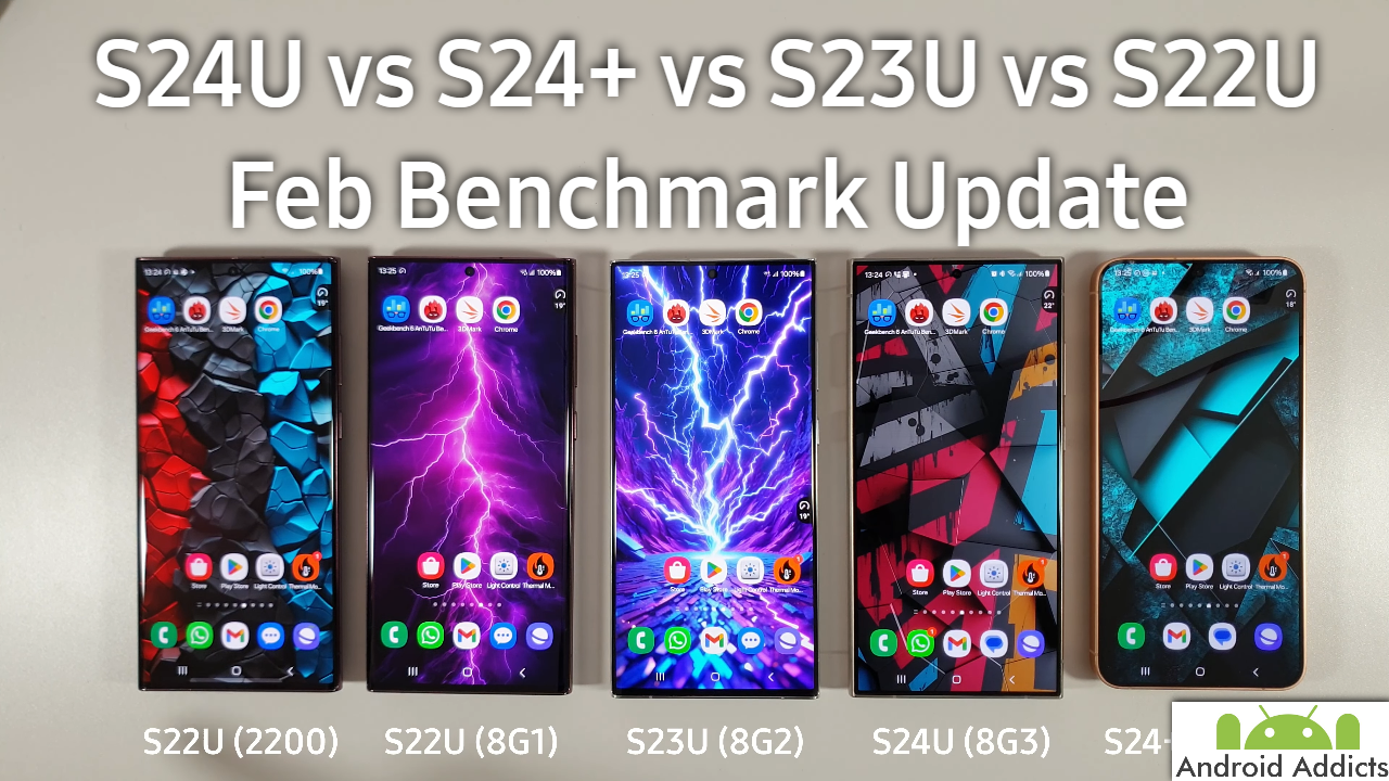 S24 Ultra vs S24 Plus vs S23 Ultra vs S22 Ultra Benchmark Test