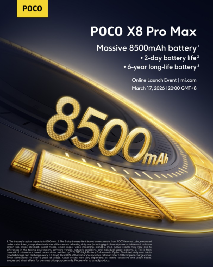 poco x8 pro max battery 2