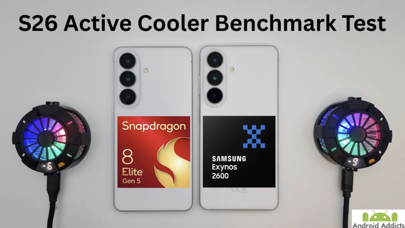 Galaxy S26 Benchmark Test - Exynos vs Snapdragon (Active Cooler)