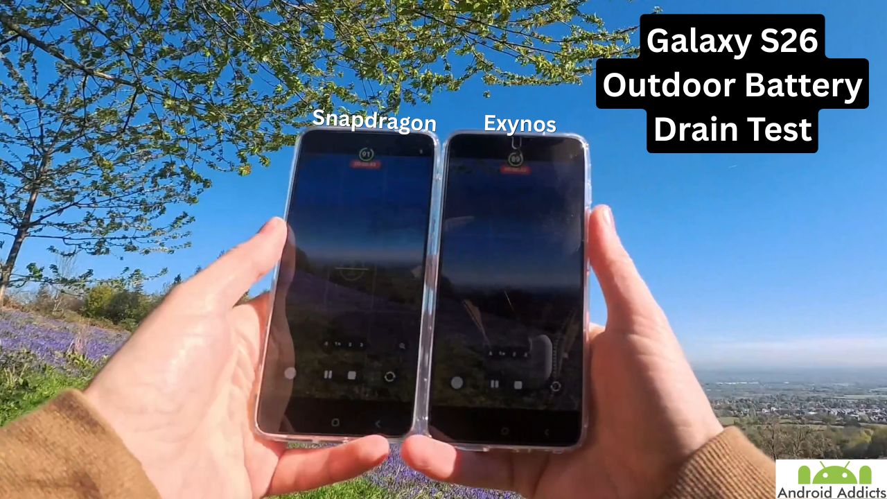 s26 battery drain test