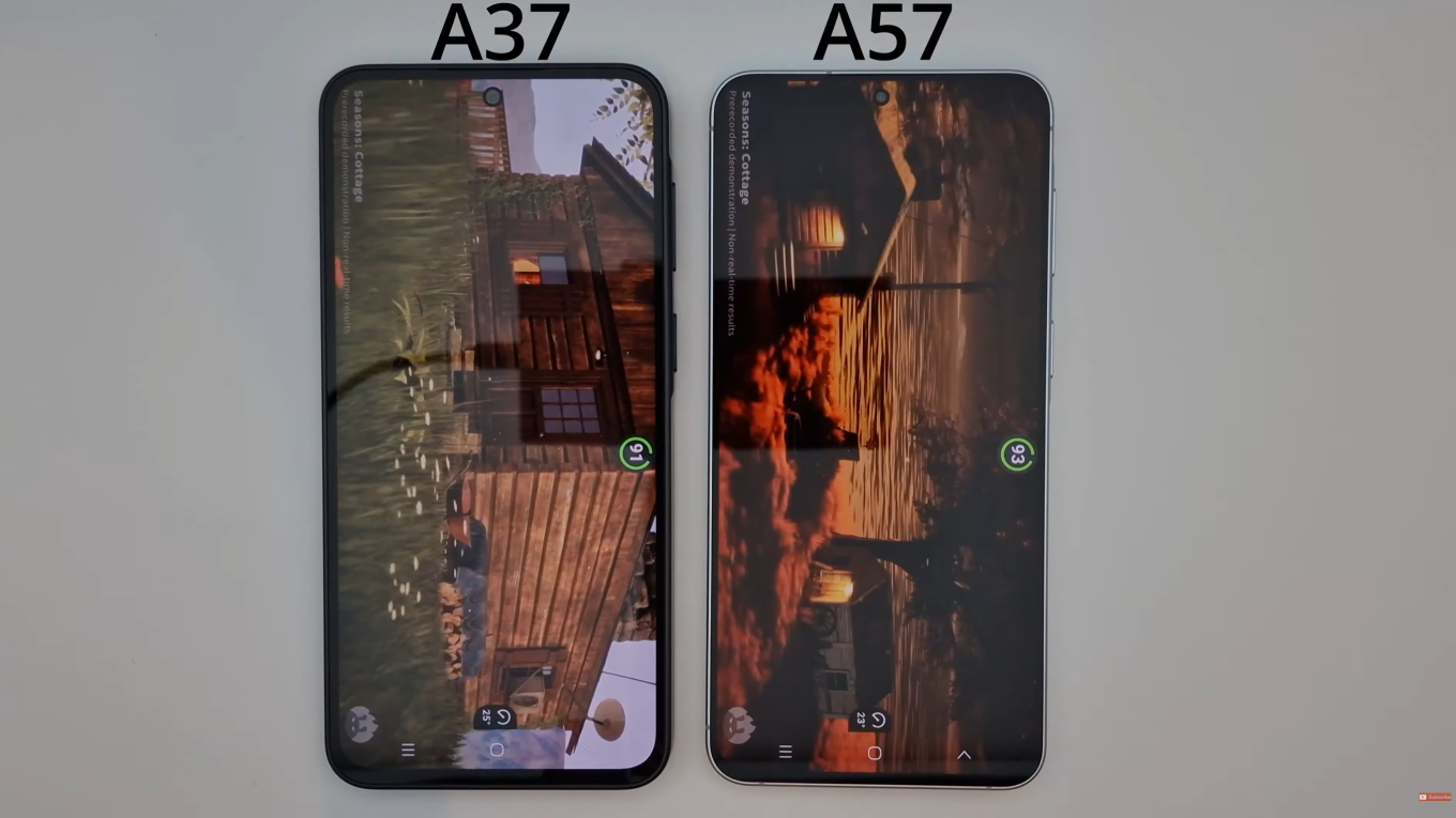 galaxy a37 vs a57 benchmark test