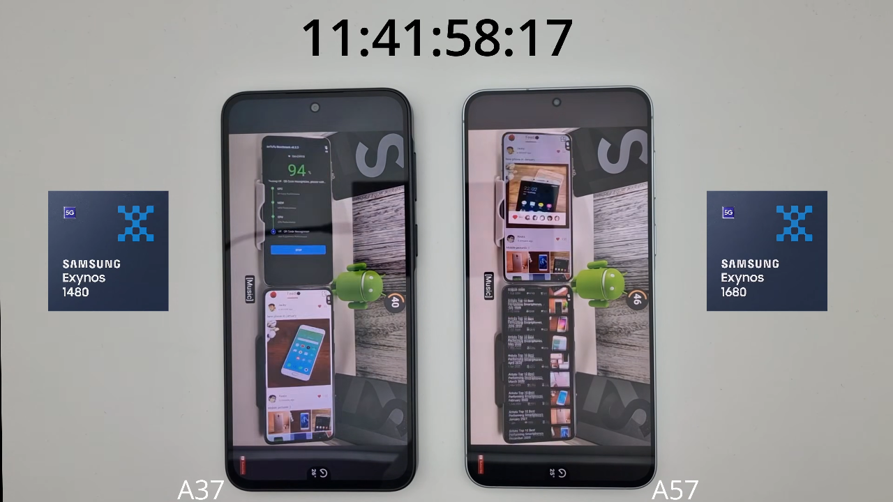 Samsung Galaxy A37 vs Galaxy A57 Battery Drain Test