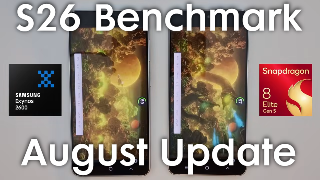 Galaxy S26 Benchmark Test - Exynos Vs Snapdragon (August Update)