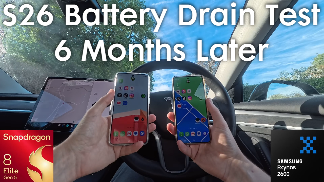 Galaxy S26 Battery Drain Test - 6 Months Later (Snapdragon vs Exynos)